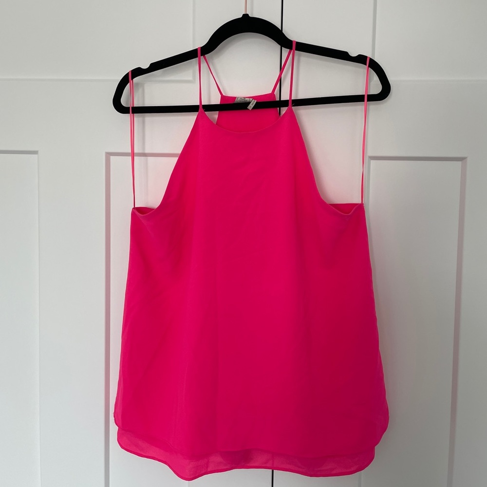 Bright pink Paper Crane tank